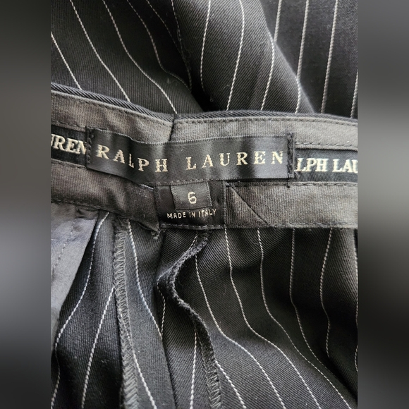 Ralph Lauren Wool Blend Straight Flared Pinstripe Dress Pants sz 2 - Picture 6 of 7
